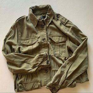 Topshop Green Utility Shirt/Jacket